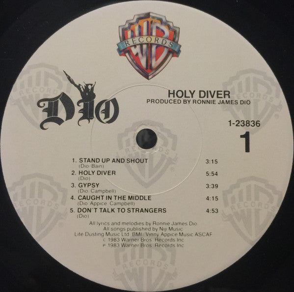 Dio (2) : Holy Diver (LP, Album, Jac)