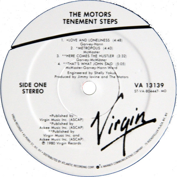 The Motors : Tenement Steps (LP, Album, MO,)