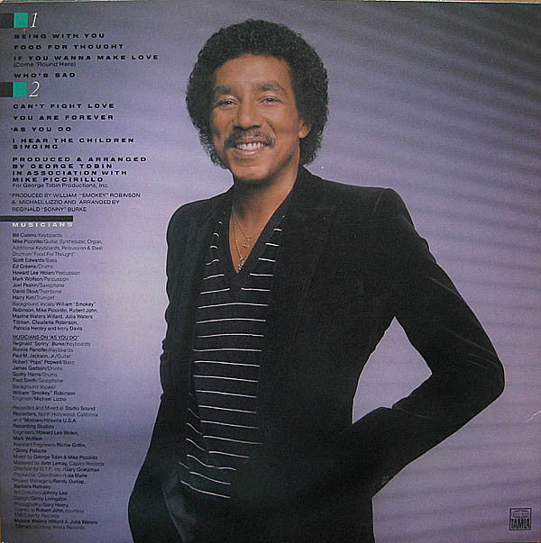 Smokey Robinson : Being With You (LP, Album)