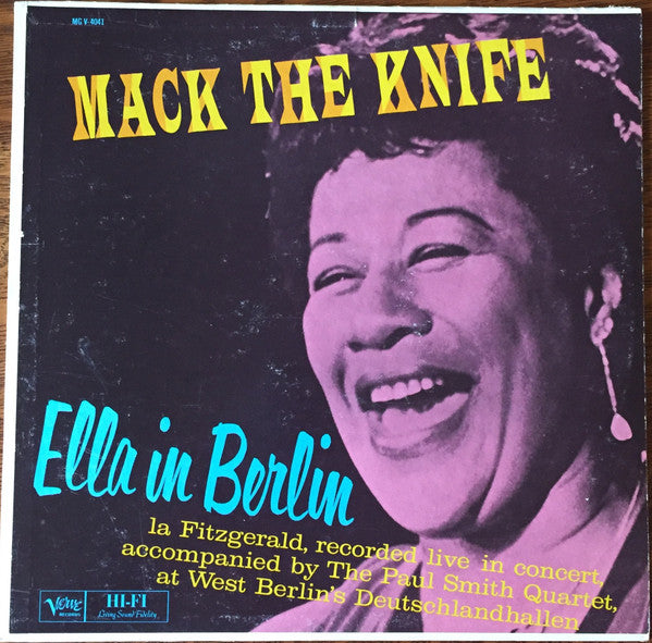Ella Fitzgerald : Mack The Knife - Ella In Berlin (LP, Album, Mono)