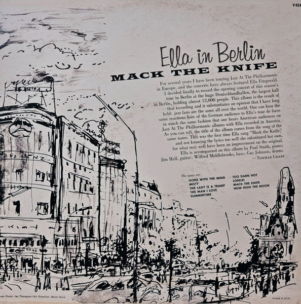 Ella Fitzgerald : Mack The Knife - Ella In Berlin (LP, Album, Mono)