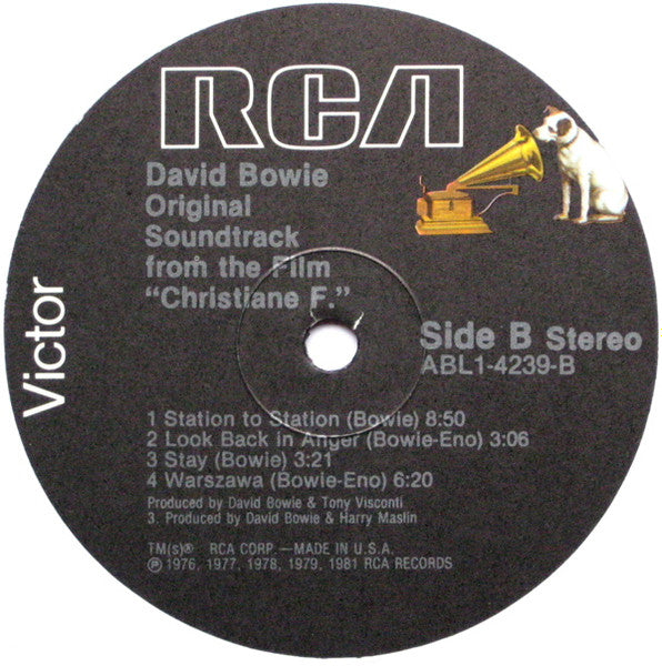 David Bowie : Original Soundtrack From The Film Christiane F. (LP, Comp)