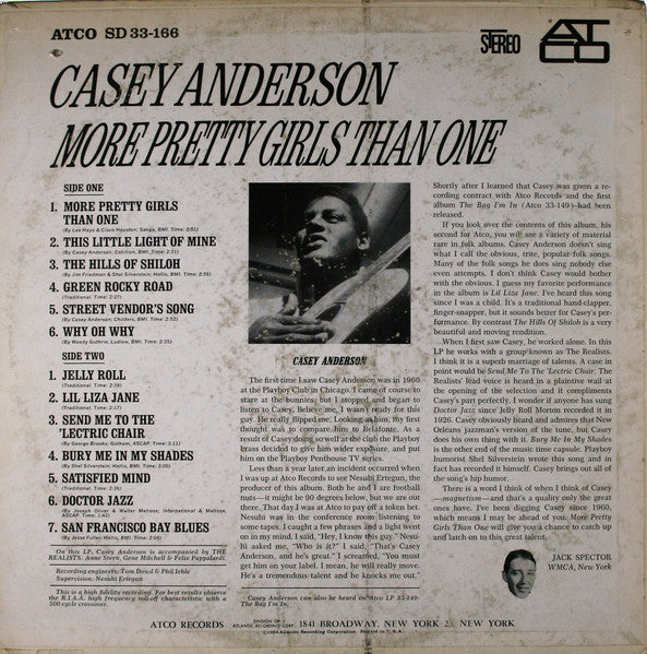 Casey Anderson (3) : More Pretty Girls Than One (LP, Album)