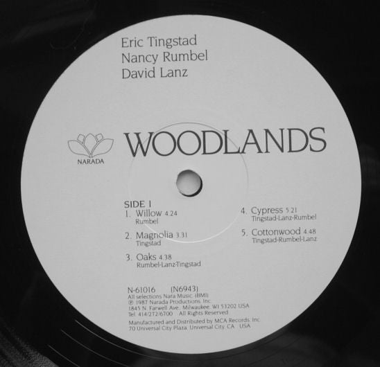 Eric Tingstad, Nancy Rumbel*, David Lanz : Woodlands (LP, Album)