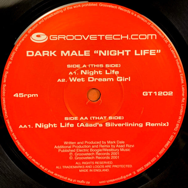 Dark Male : Night Life (12")