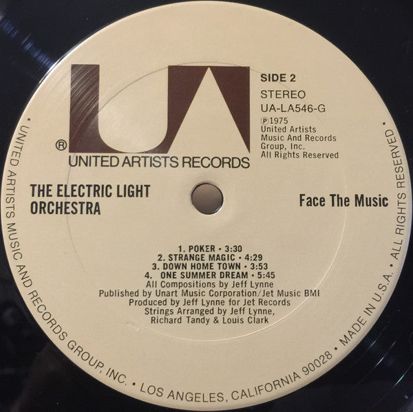 Electric Light Orchestra : Face The Music (LP, Album, San)