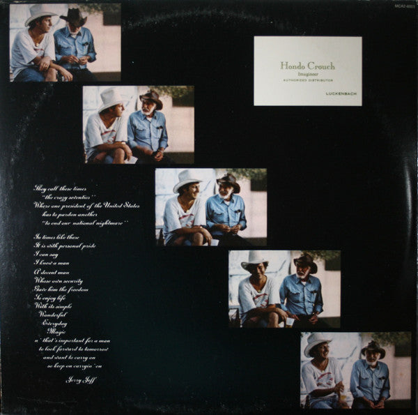 Jerry Jeff Walker : A Man Must Carry On (2xLP, Album, Pin)