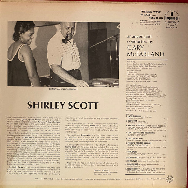 Shirley Scott : Latin Shadows (LP, Album, Gat)
