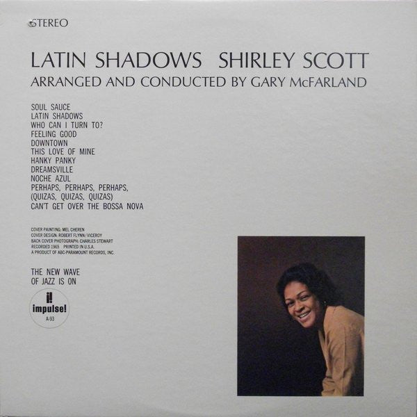 Shirley Scott : Latin Shadows (LP, Album, Gat)