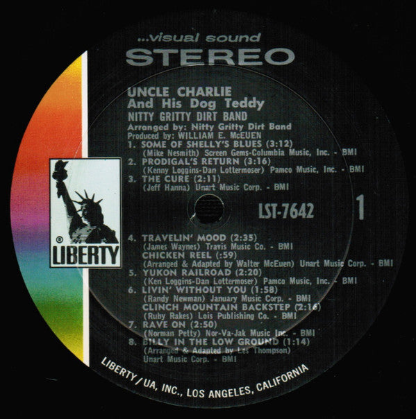 Nitty Gritty Dirt Band : Uncle Charlie & His Dog Teddy (LP, Album, Kee)