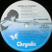 Pat Benatar : Crimes Of Passion (LP, Album, RE)