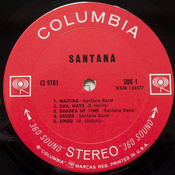 Santana : Santana (LP, Album, Pit)