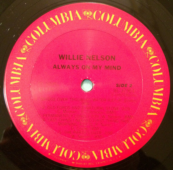 Willie Nelson : Always On My Mind (LP, Album)