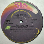 The Whispers : It's A Love Thing / Girl I Need You (12", Ind)
