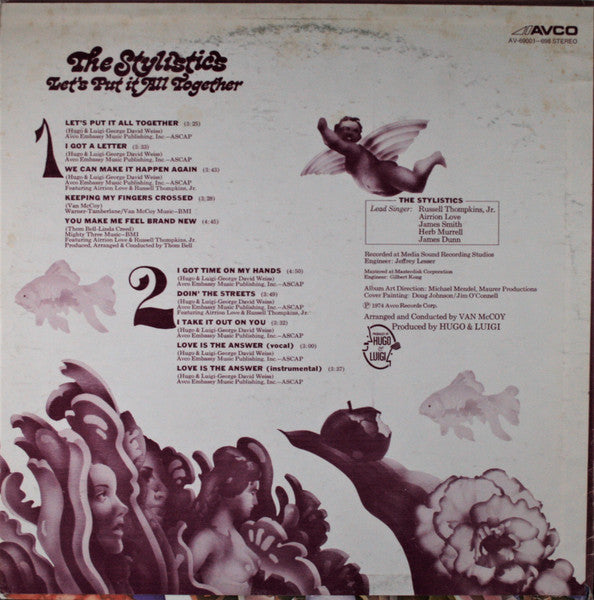 The Stylistics : Let's Put It All Together (LP, Album, Son)