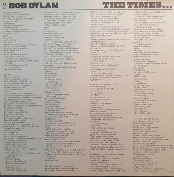 Bob Dylan : The Times They Are A-Changin' (LP, Album)