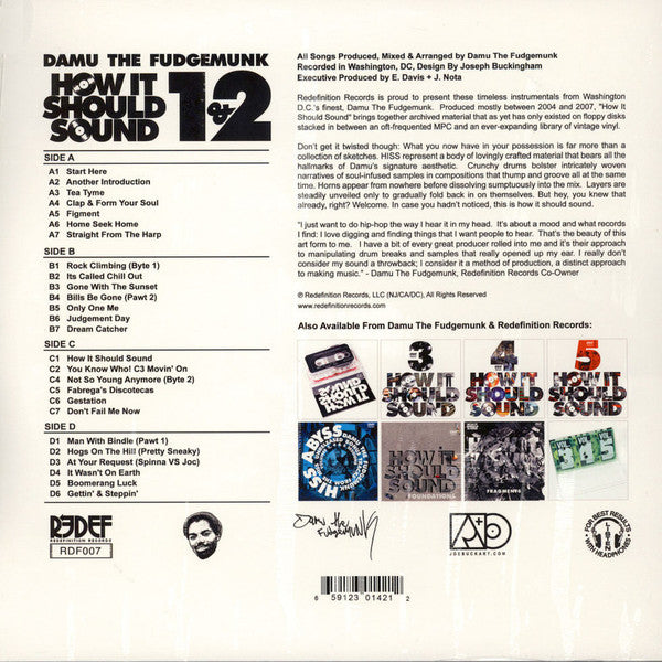 Damu The Fudgemunk : How It Should Sound Volume 1 & 2 (2xLP, Album, RE, RM)