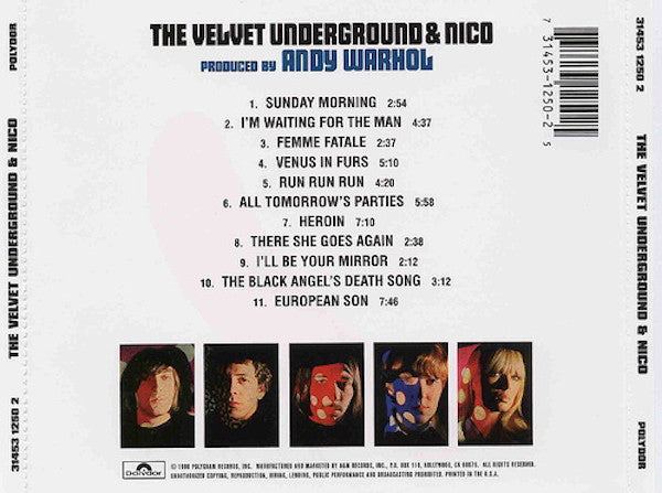 The Velvet Underground & Nico (3) : The Velvet Underground & Nico (CD, Album, RE, RM)