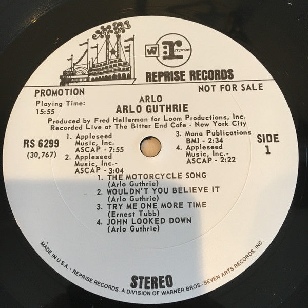 Arlo Guthrie : Arlo (LP, Album, Promo)