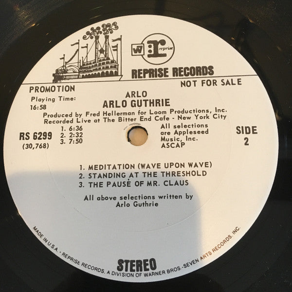 Arlo Guthrie : Arlo (LP, Album, Promo)