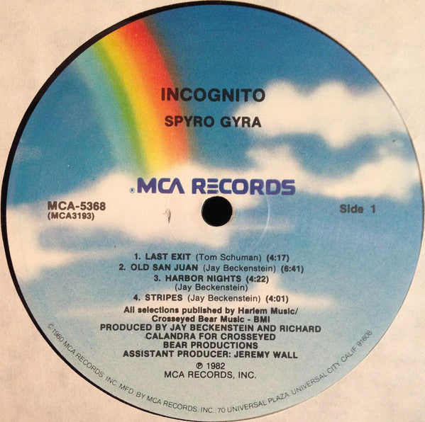 Spyro Gyra : Incognito (LP, Album, Pin)