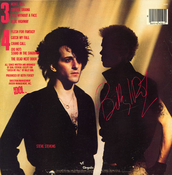 Billy Idol : Rebel Yell (LP, Album, Pit)