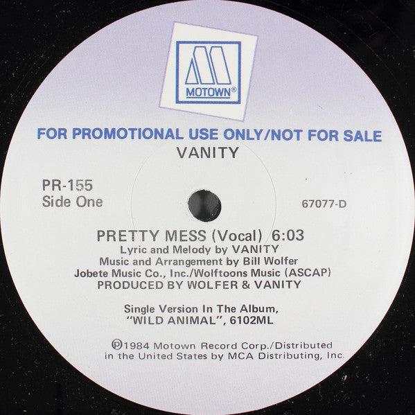 Vanity : Pretty Mess (12", Promo)