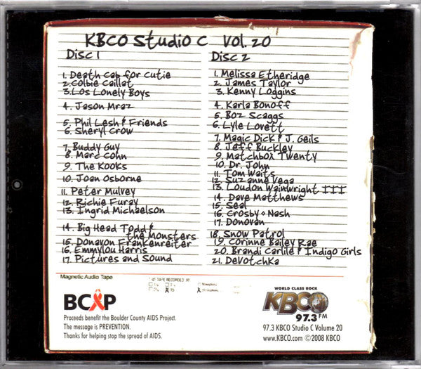 Various : 97.3 KBCO Studio C 20th Anniversary Edition (2xHDCD)