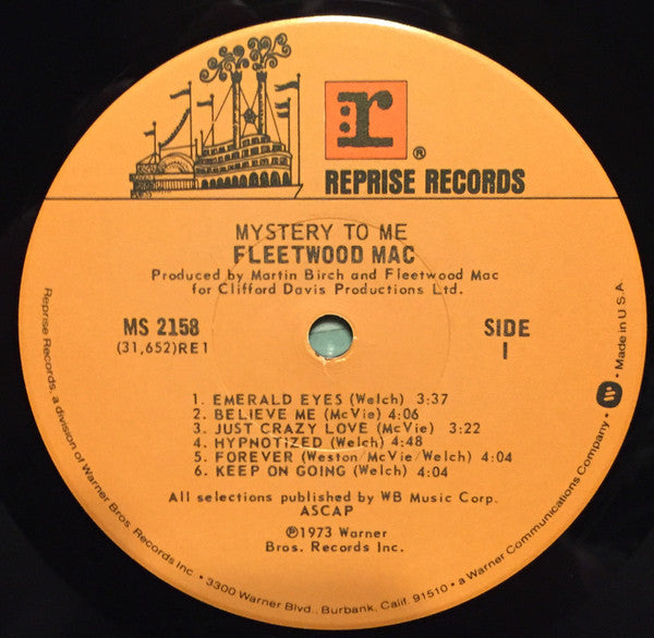 Fleetwood Mac : Mystery To Me (LP, Album, RP, Jac)