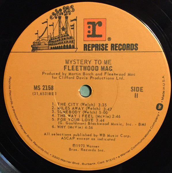 Fleetwood Mac : Mystery To Me (LP, Album, RP, Jac)