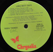 Robin Trower : Long Misty Days (LP, Album, San)