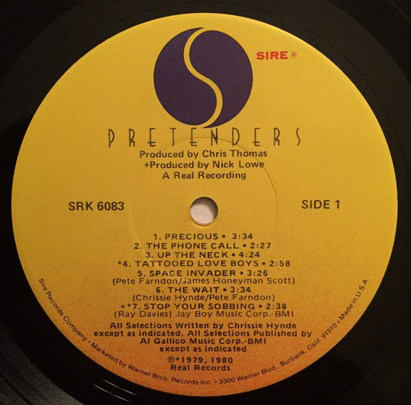 The Pretenders : Pretenders (LP, Album, Jac)