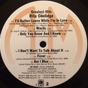 Rita Coolidge : Greatest Hits (LP, Album, Comp, X -)