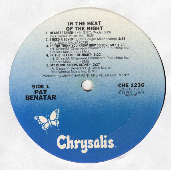 Pat Benatar : In The Heat Of The Night (LP, Album, San)