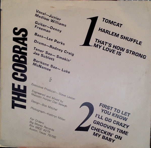 The Cobras (8) : Caught Live (10")