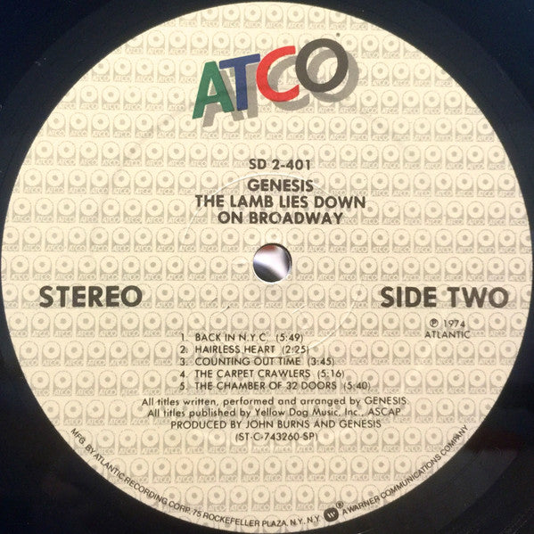 Genesis : The Lamb Lies Down On Broadway (2xLP, Album, RE)