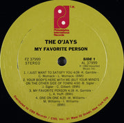 The O'Jays : My Favorite Person (LP, Album, Pit)