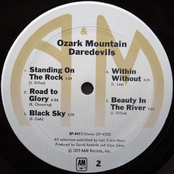 The Ozark Mountain Daredevils : The Ozark Mountain Daredevils (LP, Album, Mon)