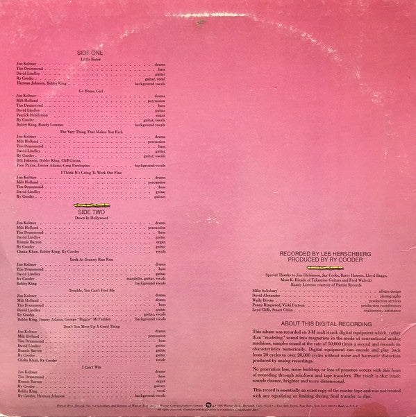 Ry Cooder : Bop Till You Drop (LP, Album)