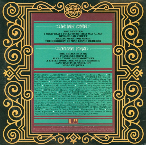 Kenny Rogers : The Gambler (LP, Album)