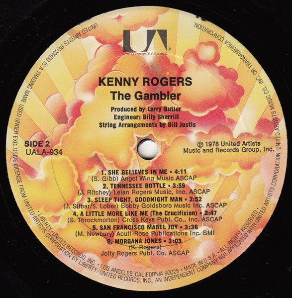 Kenny Rogers : The Gambler (LP, Album)