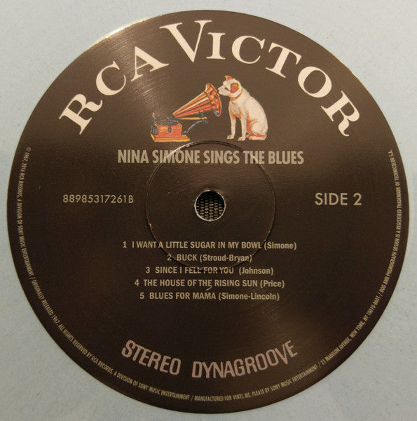 Nina Simone : Nina Simone Sings The Blues (LP, Album, Club, RE, Blu)