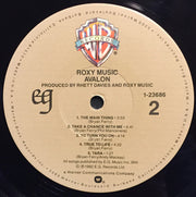 Roxy Music : Avalon (LP, Album, Jac)