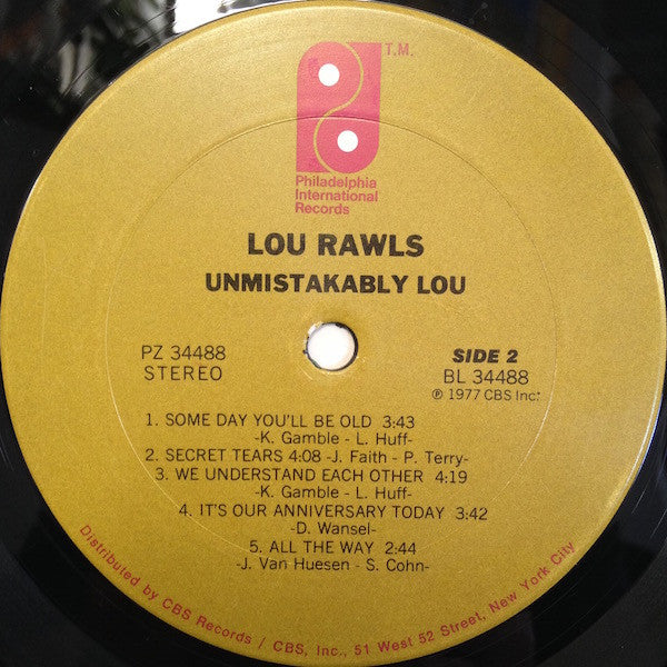 Lou Rawls : Unmistakably Lou (LP, Album, San)