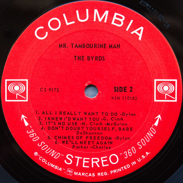 The Byrds : Mr. Tambourine Man (LP, Album, RP, Pit)
