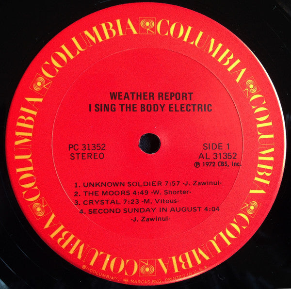 Weather Report : I Sing The Body Electric (LP, Album, RP, Ter)