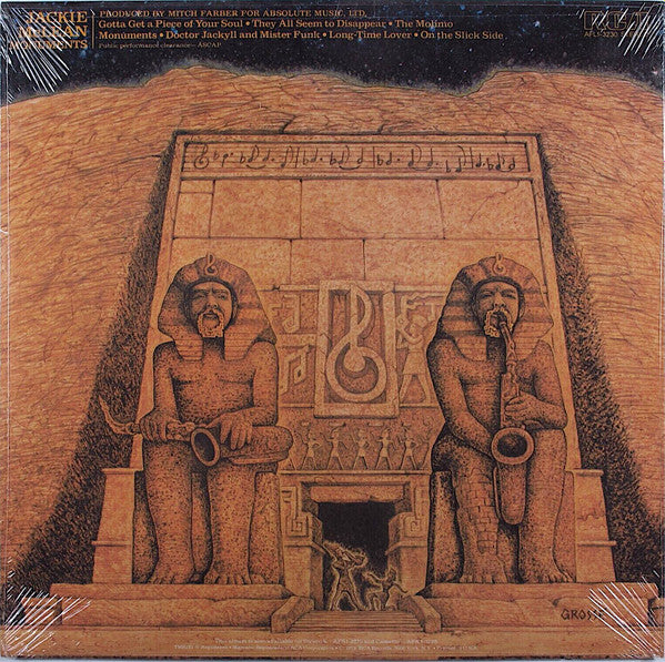 Jackie Mclean : Monuments (LP, Album, Ind)