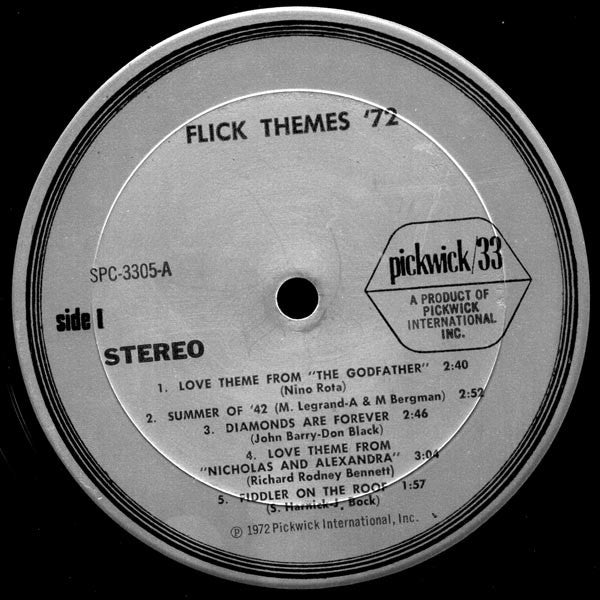 Unknown Artist : Flick Themes '72 (LP, Comp)