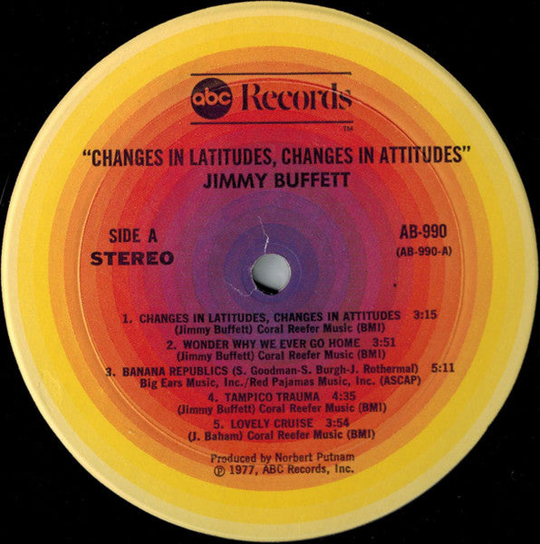 Jimmy Buffett : Changes In Latitudes, Changes In Attitudes (LP, Album, Mon)