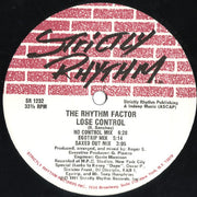 The Rhythm Factor : Phase 1 / Lose Control (12")
